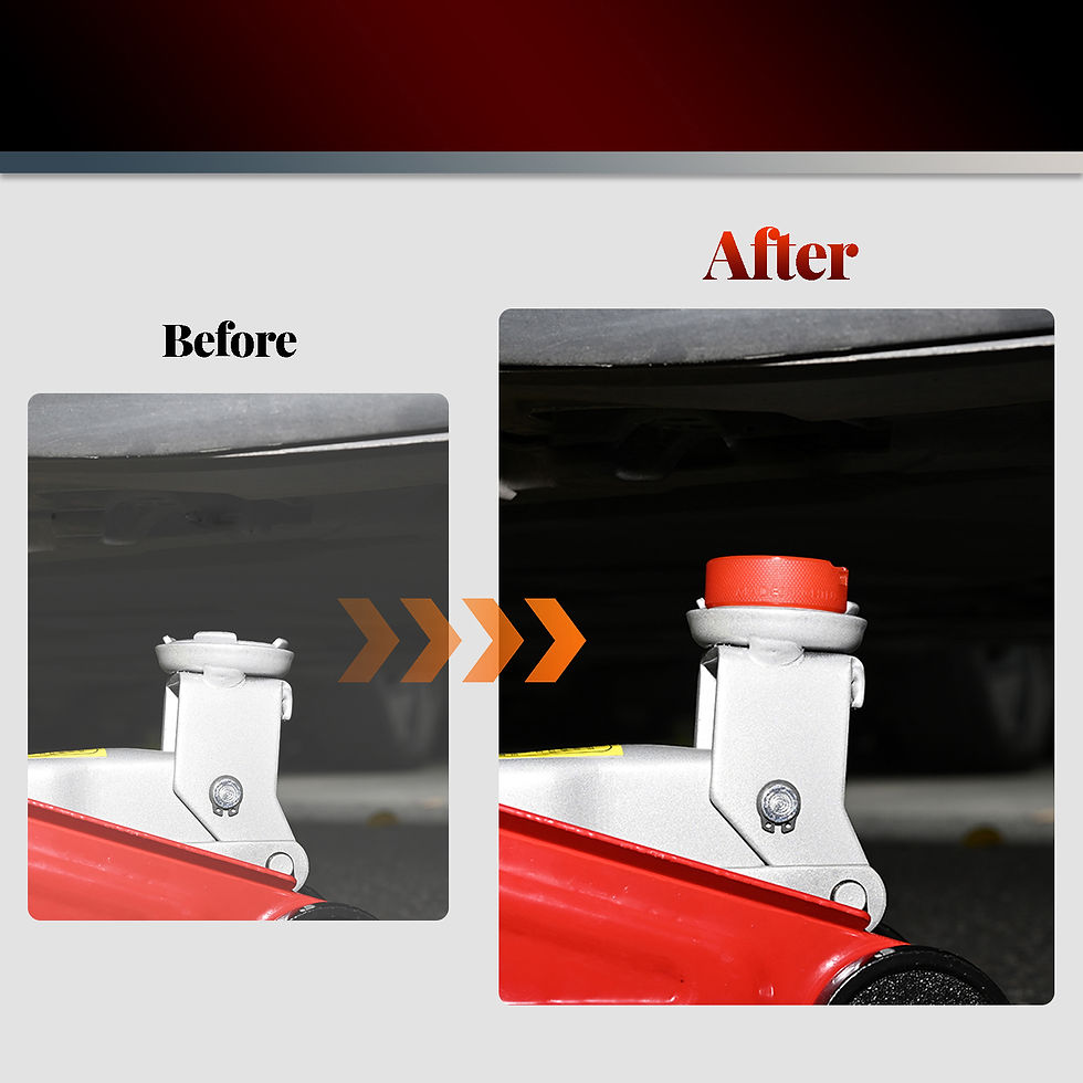Thumbnail: Car Polyethylene Jack Rubber Pad Anti-Slip Rail Adapter Support Block Heavy Duty
