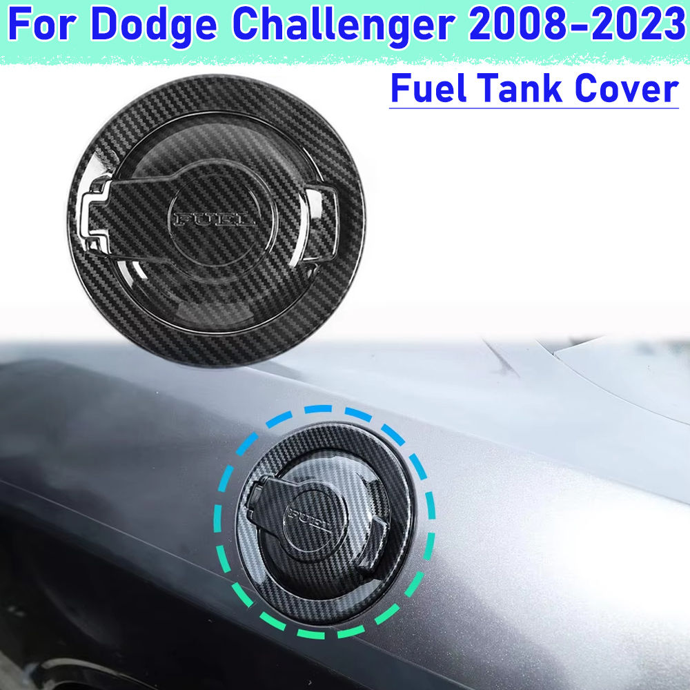 Fuel Tank Cover Carbon fiber Decora Gas Filler Tank Cap ABS Petrol Tank Cover Tr