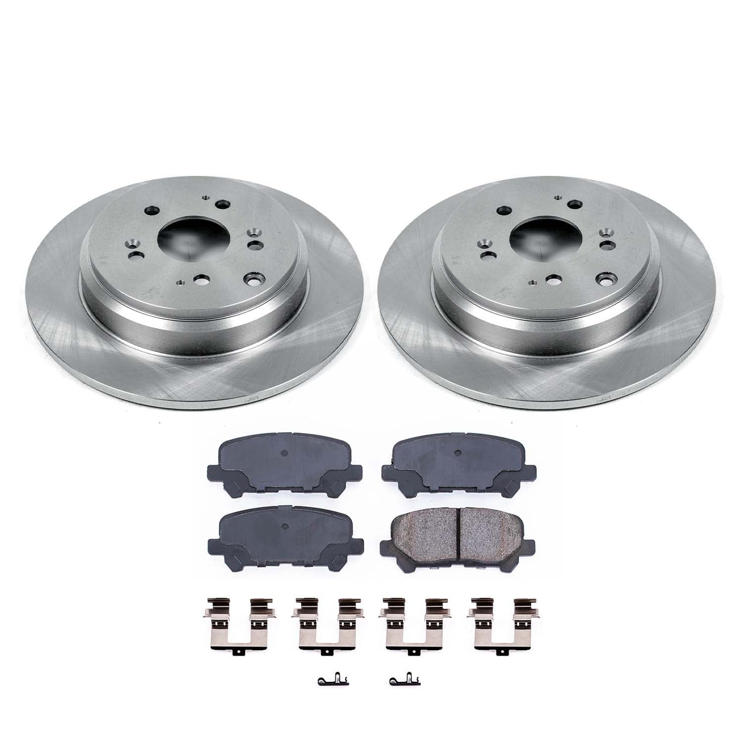 Ultimate Brakes Rear Ceramic Brake Pad and Rotor Kit with Hardware WM80276