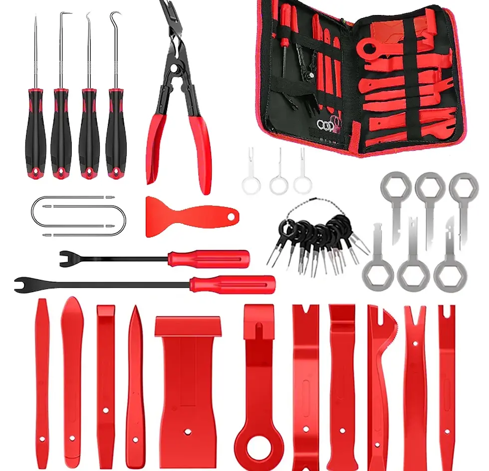 Thumbnail: Car Trim Removal Tool Pry Kit Car Panel Tool Stereo Removal Tool Kit Auto Hand-h