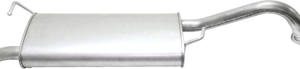 Muffler Compatible with 2003-2004 Toyota Corolla Rear Aluminized Steel 1.8L..
