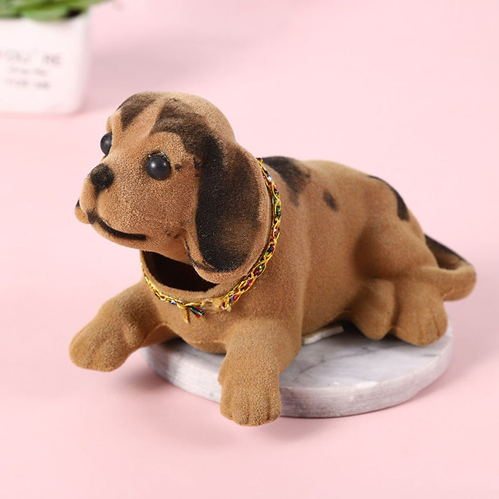 Thumbnail: Car Ornaments Shaking Head Dog Doll Car Dashboard Toys Cute Nodding Puppy Auto I