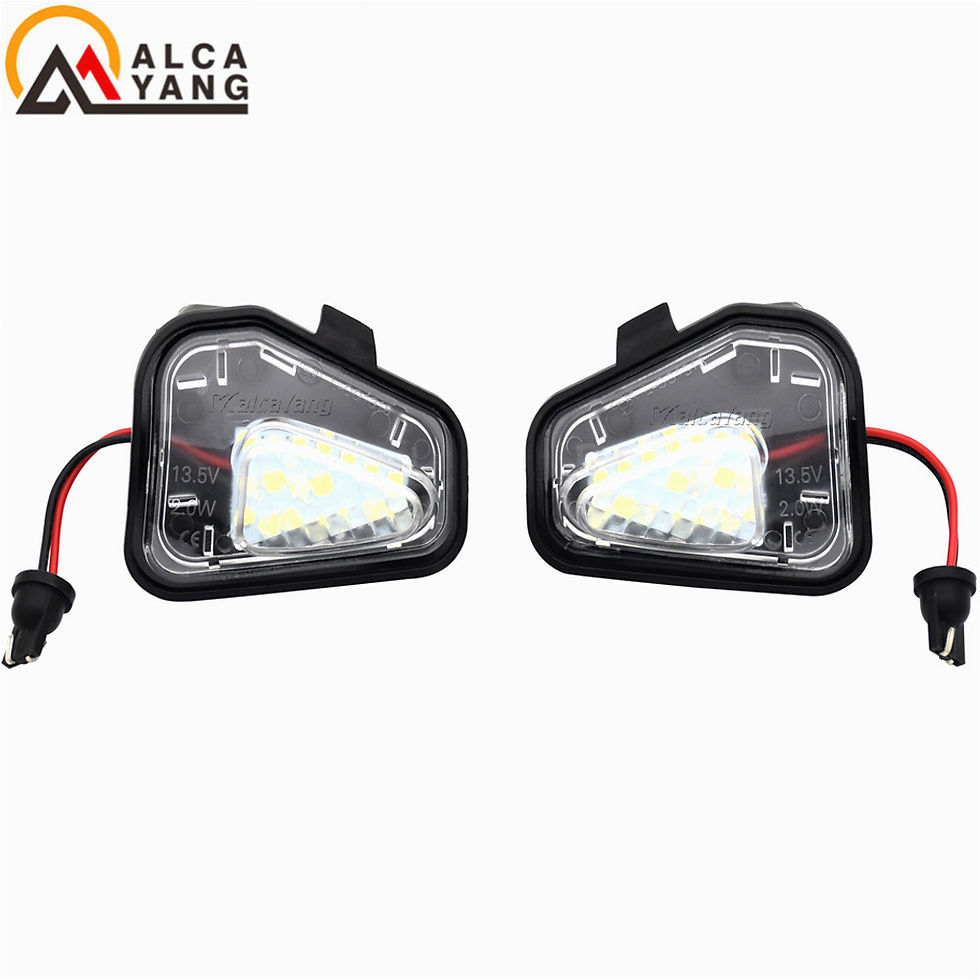 Thumbnail: 2Pcs 6000K White LED Under Side Mirror Light Puddle Lamps For VW Jetta A6 Beetle