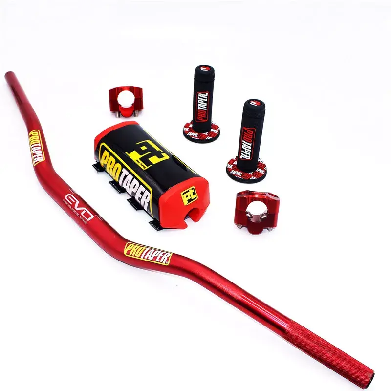 Thumbnail: Handlebar for PRO Taper Pack Bar 1-1/8" Handle Bar Pads Grips Pit Pro Racing