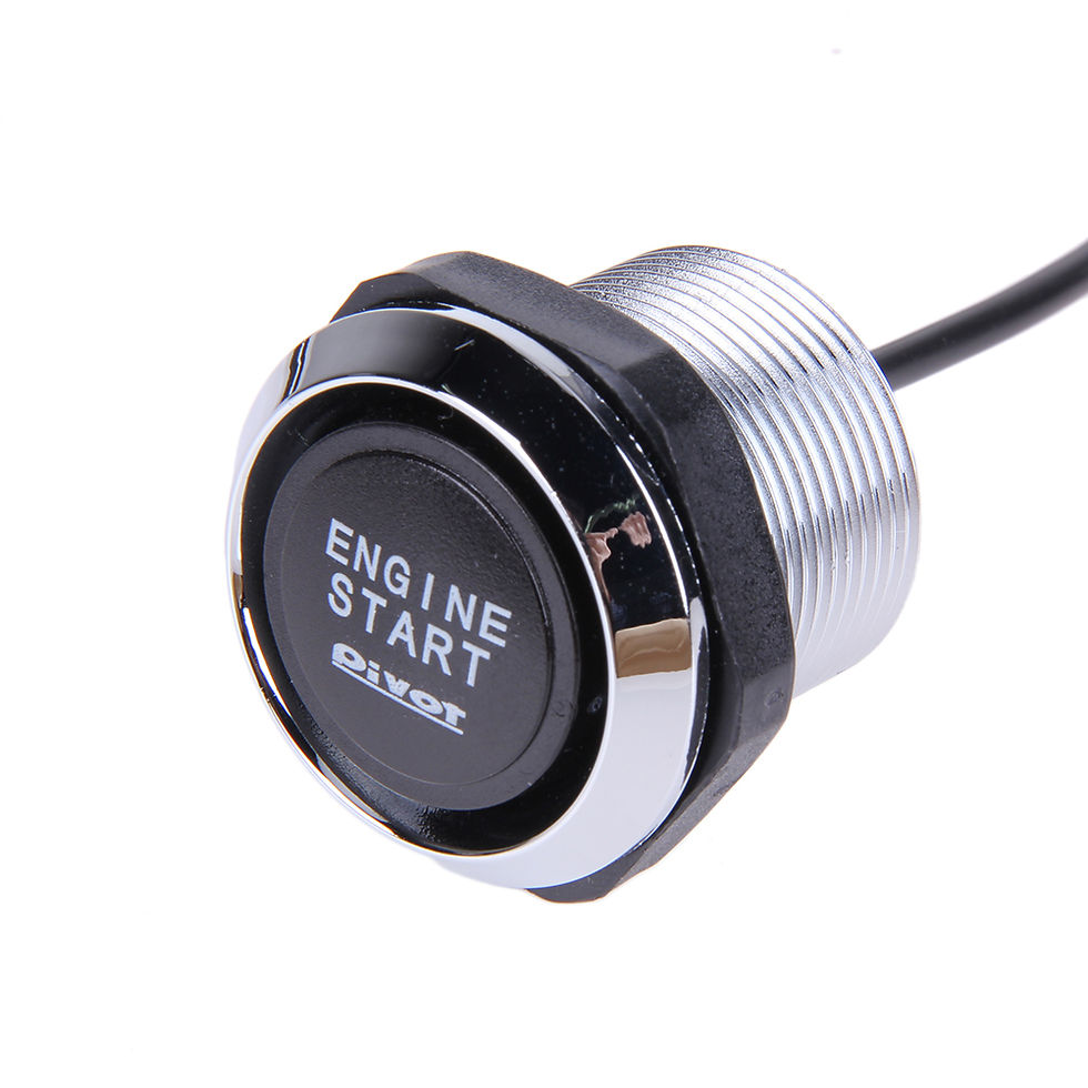 Thumbnail: 1PC 12V Start Press Push Button Switch Blue Light Vehicle Car Ignition Engine St