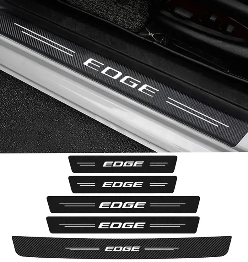 Thumbnail: Car Door Threshold Sill Protective Rear Trunk Bumper Guard Sticker Decals for Fo