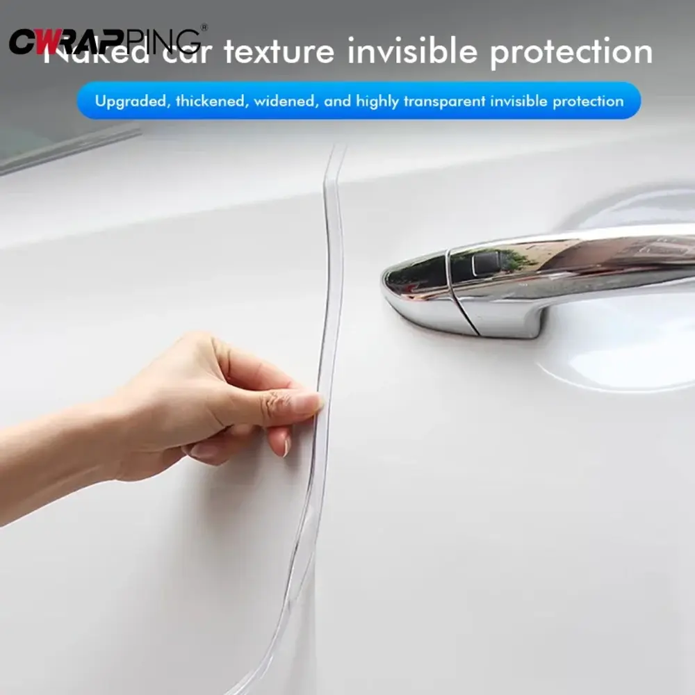 5M Car Door Protection Sealing Strip Edge Scratch Protector PVC Transparent Auto