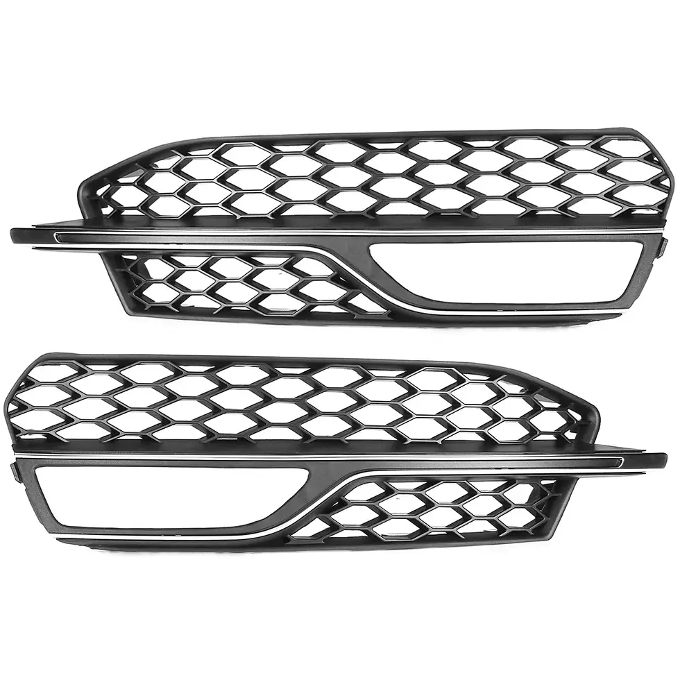 Thumbnail: Car Front Bumper Fog Light Grille Grill Honeycomb Mesh Fog Lamp Cover For Audi S