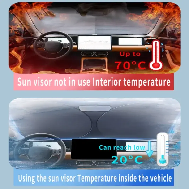 Car Sun Visor For VW Volkswagen T-Roc A11 D11 AC7 2017~2025 Front Windshield Sun