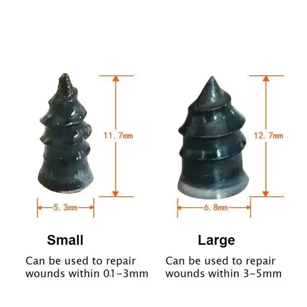 Thumbnail: Tire Puncture Repair Nails for Car Motorcycle Scooter Bike Vacuum Tyre Repairing