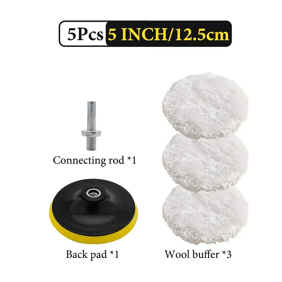 Thumbnail: Polishing Kit Car Polishing Pad Waxing Sponge Disk Wool Wheel Auto Paint Care Po