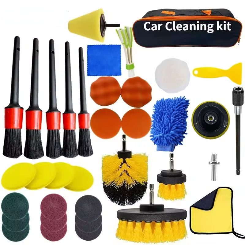 Thumbnail: PWS New Car Cleaning Kit Scrubber Drill Detailing Brush Set Air Conditioner Vent