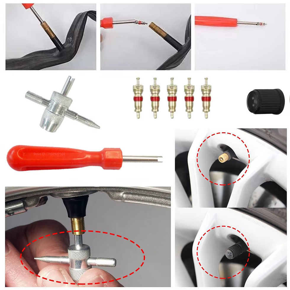 Thumbnail: Car Bicycle Slotted Handle Tire Valve Stem Core Remover Screwdriver Tire Repair