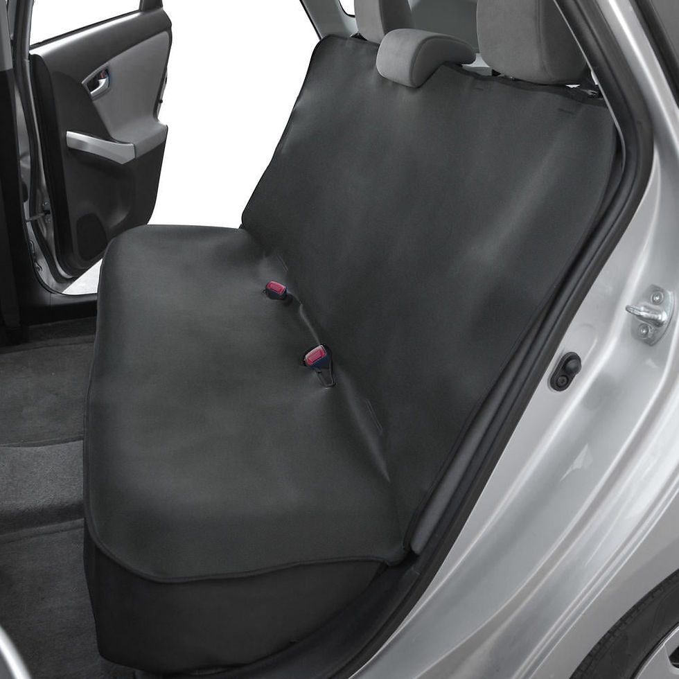 Thumbnail: Waterproof Neoprene Full Rear Bench Seat Cover for Car SUV Truck - Quick In..