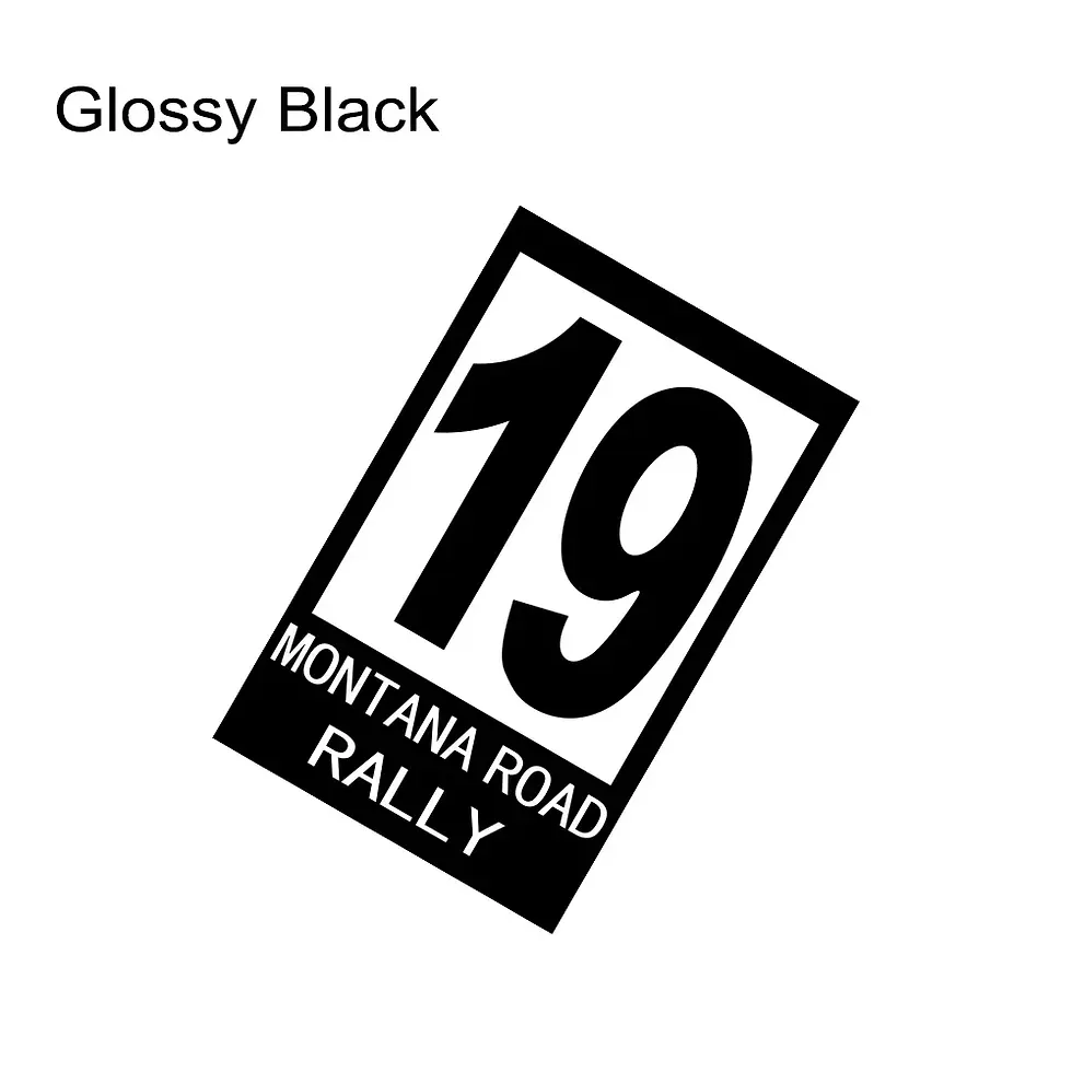 Thumbnail: Auto Side Vinyl Decor Decals Number 19 Montana Road Rally Styling Sticker For Ca