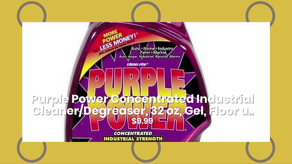 Thumbnail: Purple Power Concentrated Industrial Cleaner/Degreaser, 32 oz, Gel, Floor u..