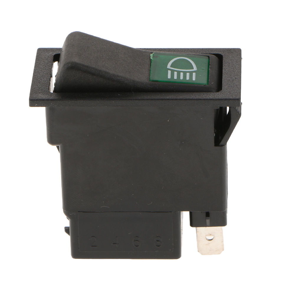 Thumbnail: Black Truck Engineering Train Headlight Rocker Toggle Switch On Off Button