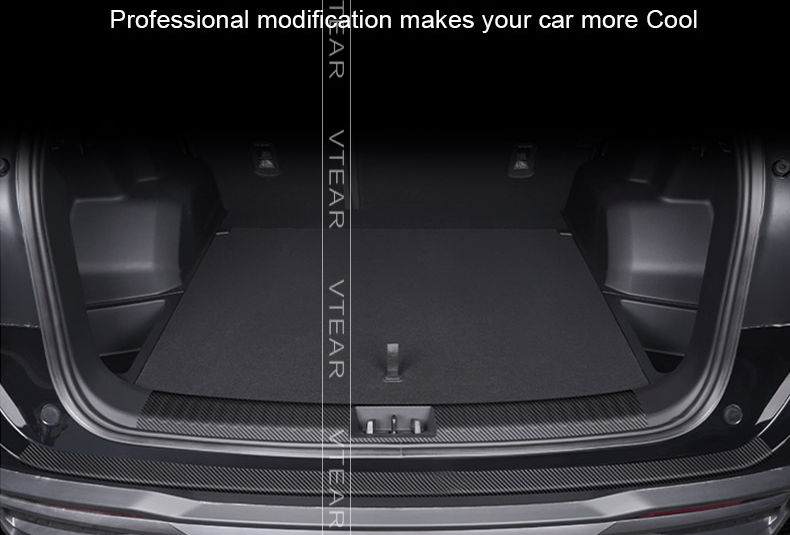 Thumbnail: Vtear Car Door Sill Trim Cover Rear Guard Stickers Interior Anti-kick Decoration