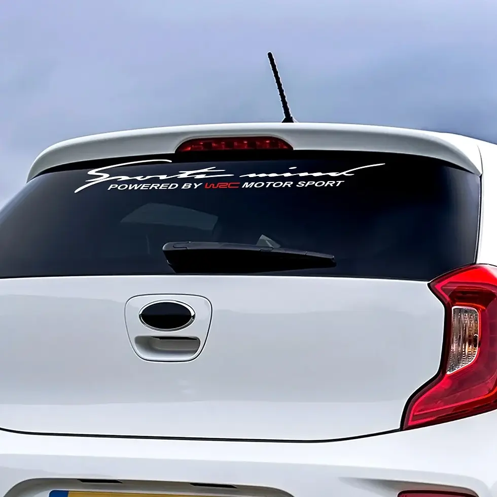 Thumbnail: WRC Car Rear Front Windshield Sticker Decor Accessories For Audi BMW Alfa Romeo