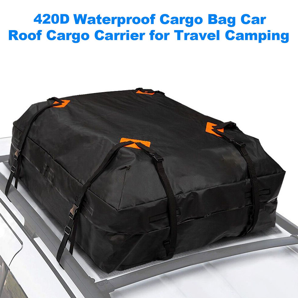 Thumbnail: Universal Car 425L Cargo Bag 420D Waterproof Roof Cargo Carrier Luggage Bag Stor