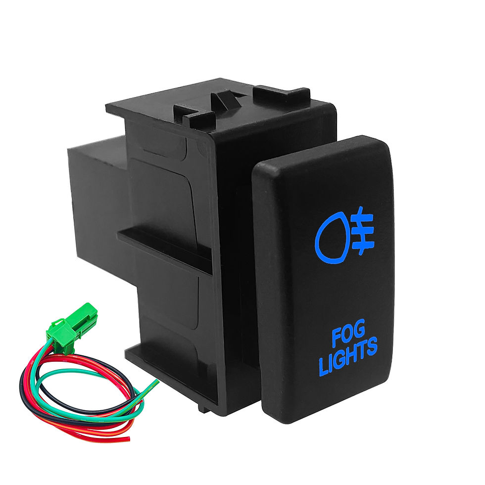 Thumbnail: 12V Blue Led Push Button Switch REAR SPOT LED LIGHTS BAR For Nissan Navara D40 P