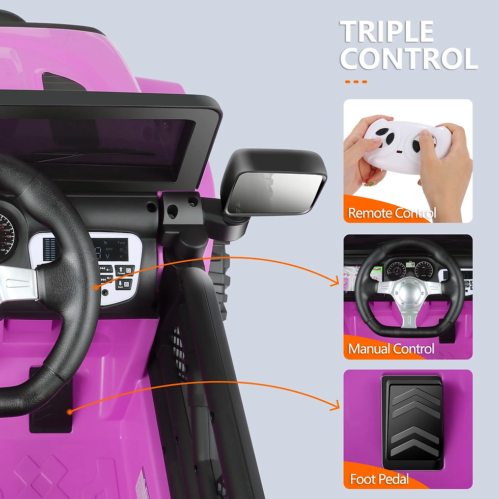 Thumbnail: Ride on Truck Car, Kids 12V Electric Ride on Toys with Parent Remote Control, Sp