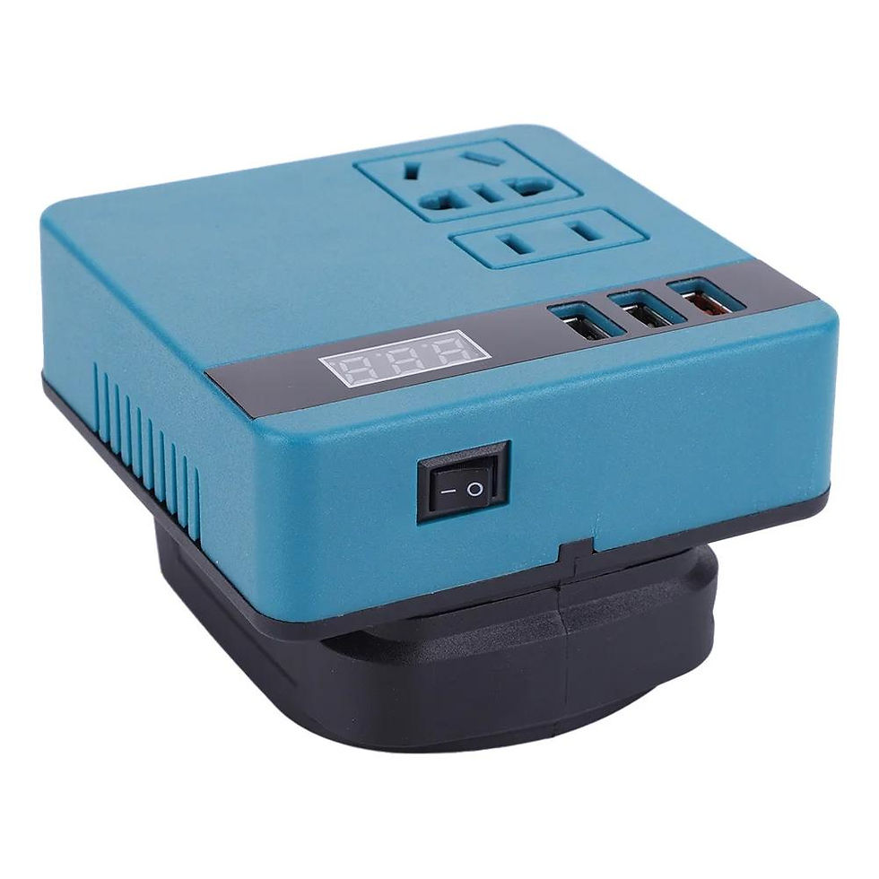 Thumbnail: 120W Lithium Battery Inverter DC 18-21V To AC110V 220V Electric Tool Battery Inv