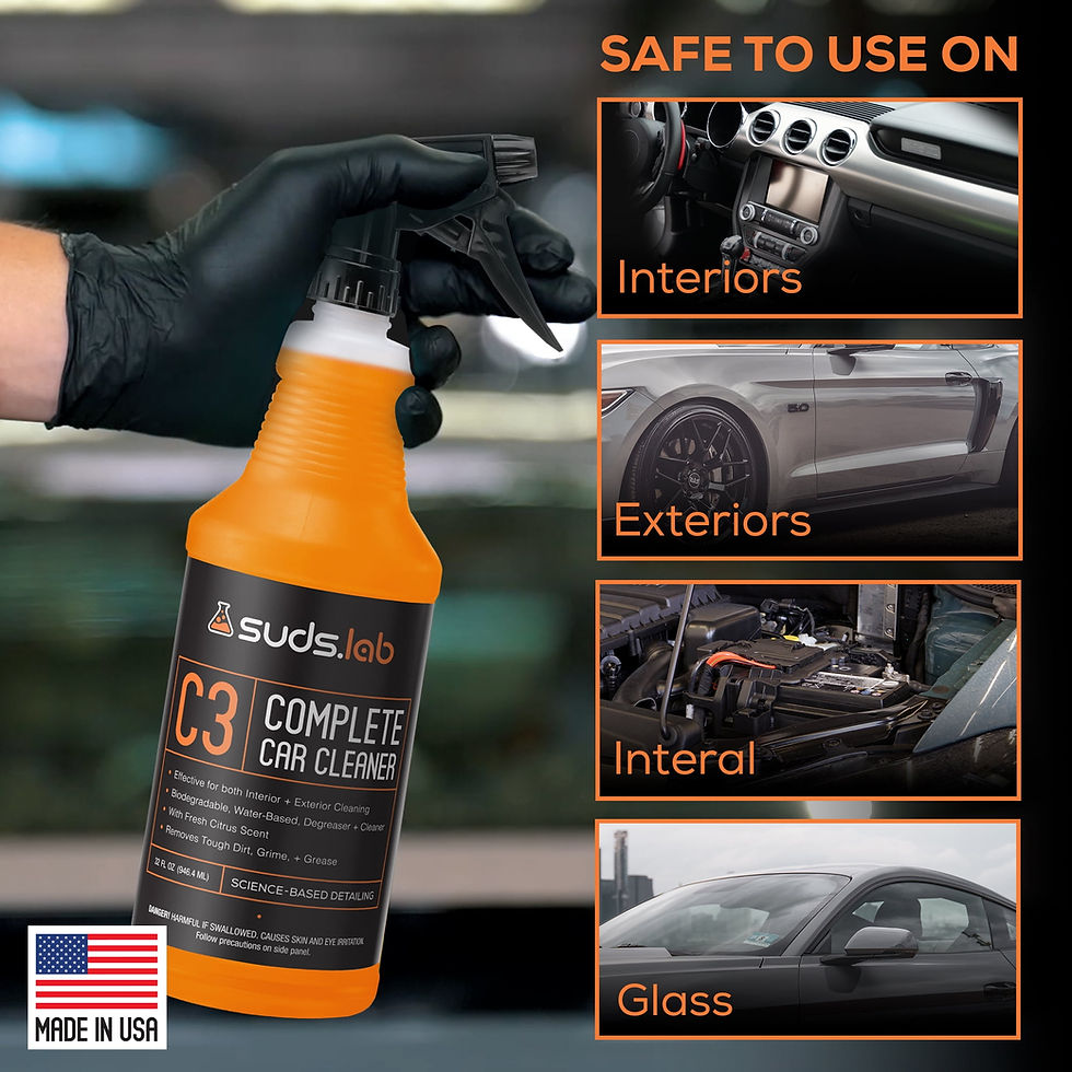Thumbnail: Suds Lab C3 Complete Car Cleaner, Multipurpose Car Wash Solution for Interi..