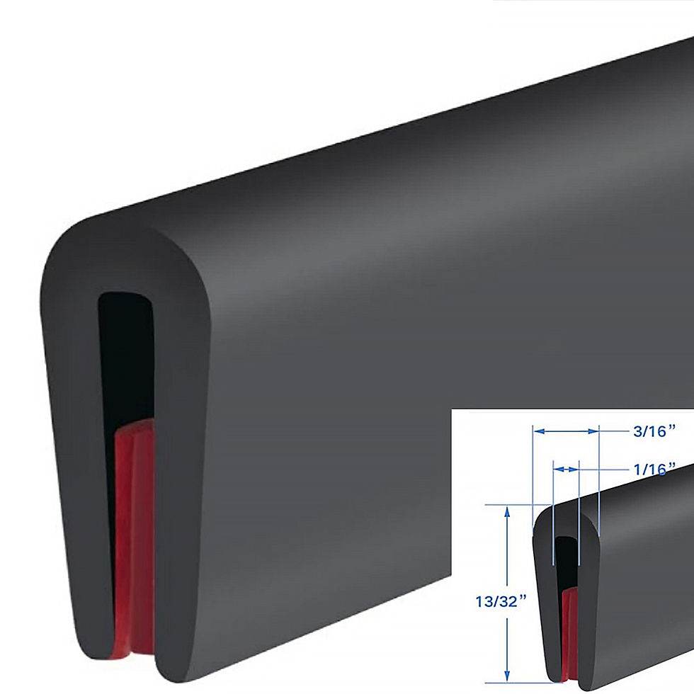 Thumbnail: 3M Car Door Edge Protector Seal Strip Trim U-Shape Rubber Guard Weather Seal Wat