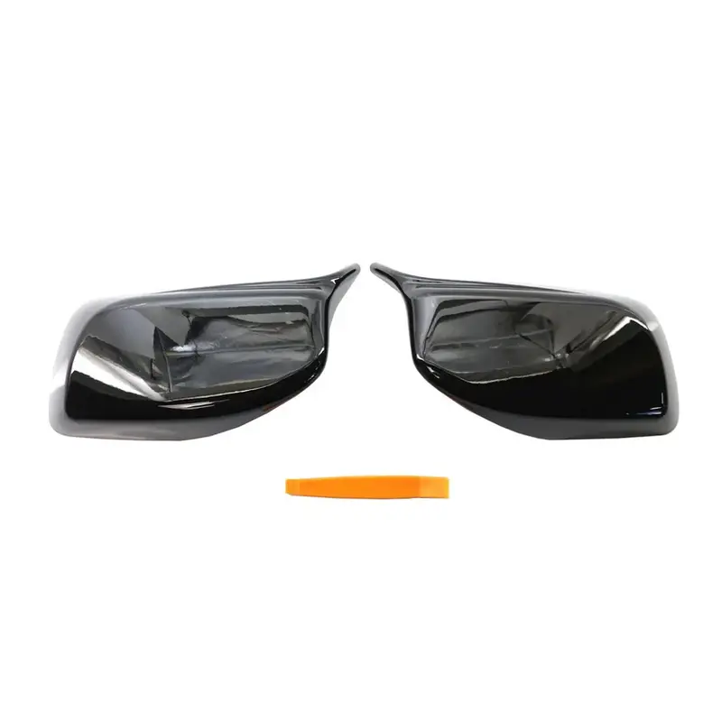 Thumbnail: Rearview Mirror Cover Cap Carbon Fiber / Black for BMW 5 Series E60 E61 E63 E64