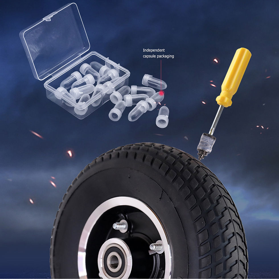Thumbnail: 300-10PCS Vacuum Tyre Puncture Repair Set For Car Motorcycle Scooter Tubeless Ru