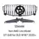 Thumbnail: For Mercedes Benz W167 GLE-Class Front Racing Bumper Grille Upper Cover GLE350 G