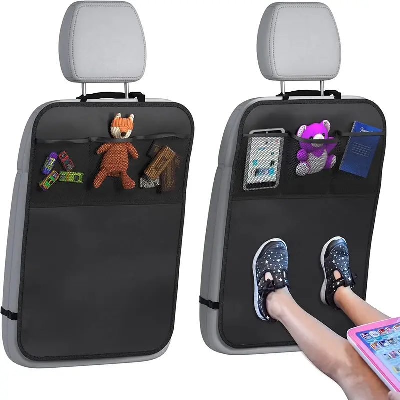 Thumbnail: 600D Oxford Waterproof Kick Mats Backseat Protector From Dirt Mud Scratches Car