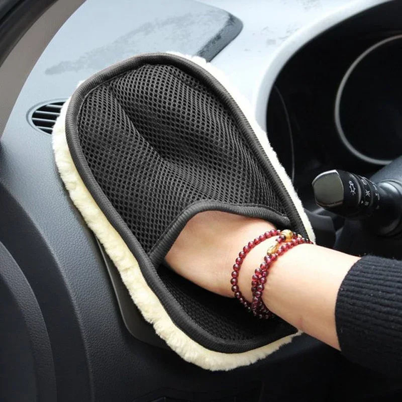 Car Styling Soft Car Wash Cleaning Glove Cleaning Brush Motorcycle Washer Care P