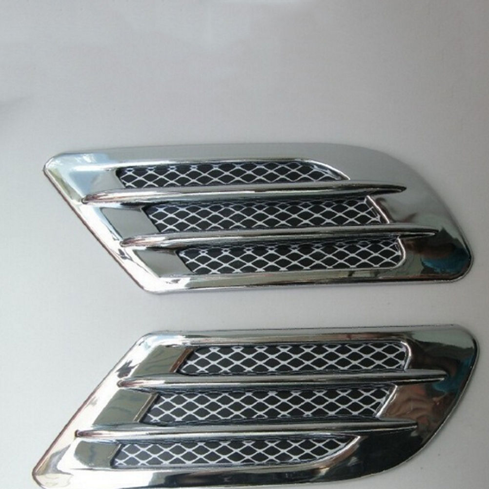 2Pcs/Set High Quality Car Side Air Flow Vent For Fender Hole Cover Intake Grille