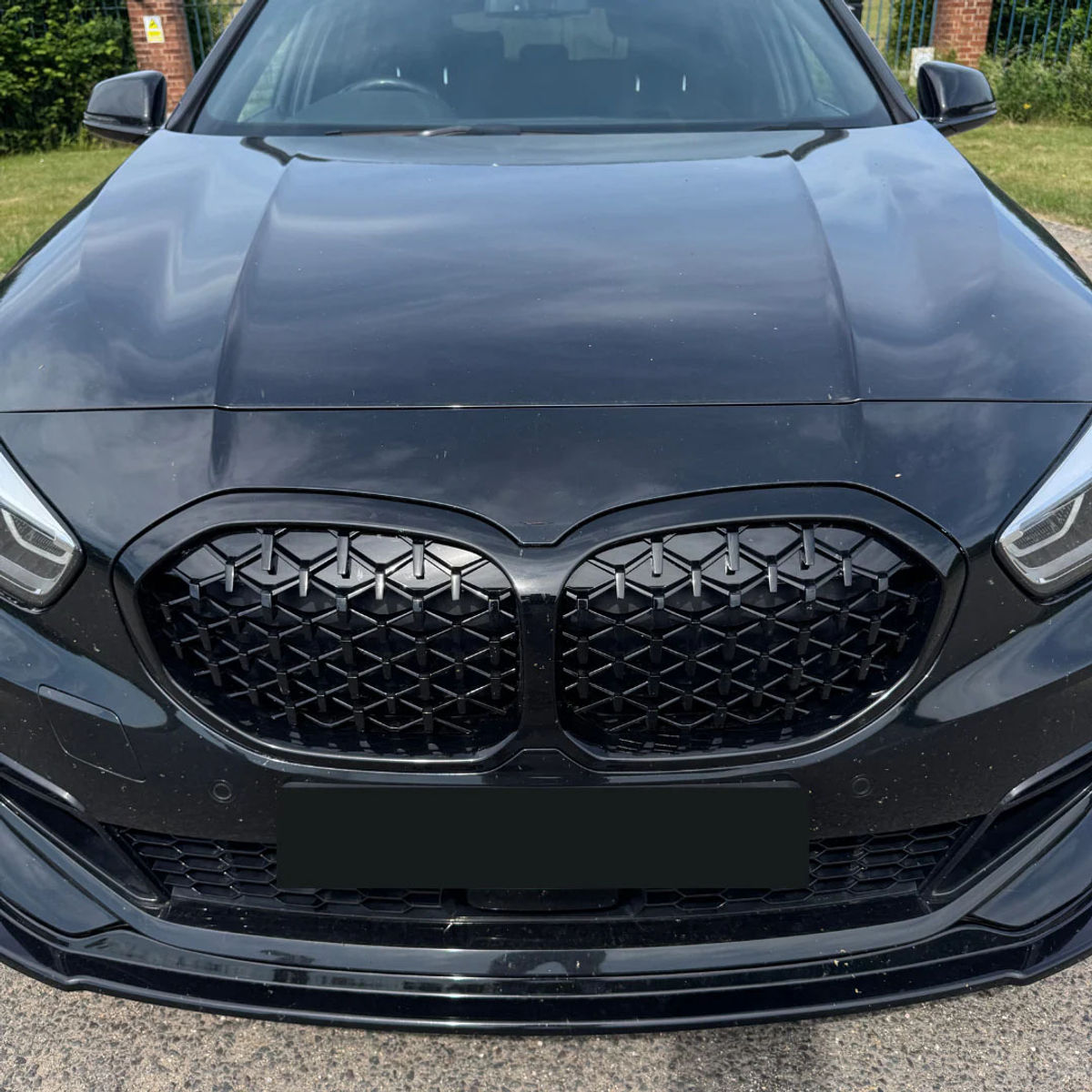 Diamond Style Front Bumper Kidney Grille for 1 Series F40 M Sport 2019 2020 2021
