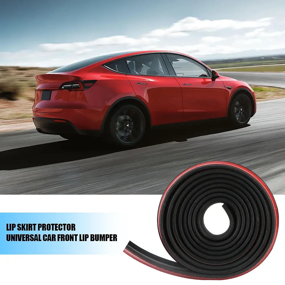 Thumbnail: LEEPEE 2.5M Universal Car Front Bumper Lip Rubber Bumper Protector 60mm Bumper L