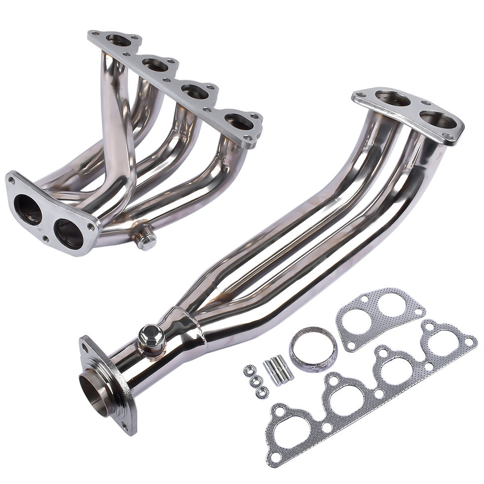 Thumbnail: GELUOXI Stainless Exhaust Manifold Header with Gaskets for 88-00 Honda Civi..
