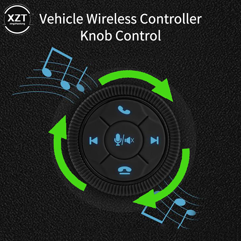 Thumbnail: Universal Wireless Bluetooth-compatible Car Steering Wheel Remote Control GPS Sm
