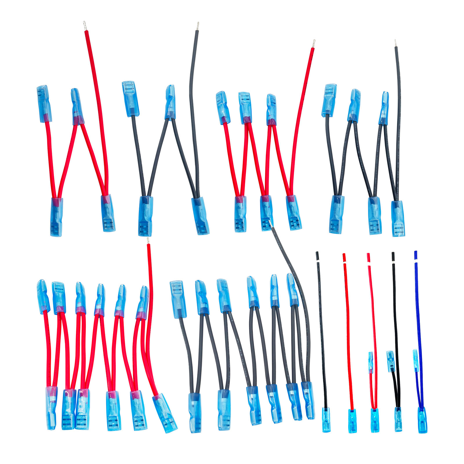 Jumper Wire Harness Bridge Cables Female Terminal Connector For 1/2/3/4/5/6/7/8