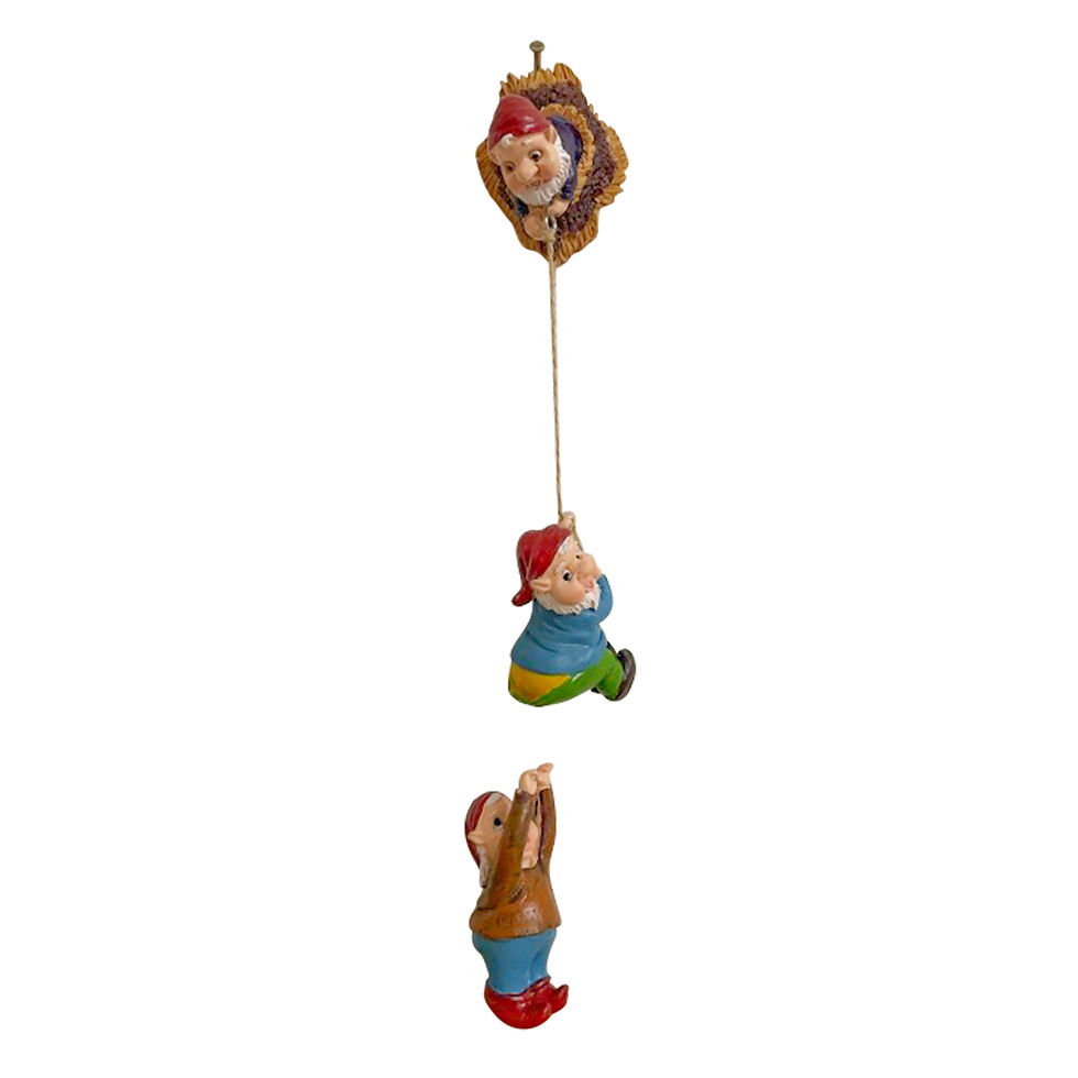 Thumbnail: Hanging Dwarf Figurines Creative Gnome Tree Hugger Ornament Funny Mini Gnome Tre