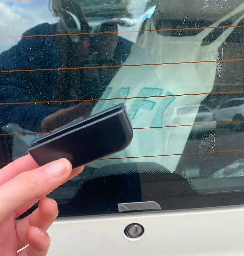 Thumbnail: Car Rear Bumper Trunk Back Door Handle Sticker Auxiliary Knob Exterior Decoratio
