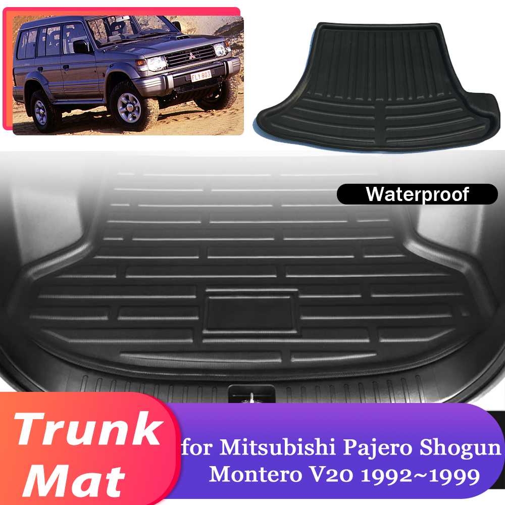 Car Trunk Mat for Mitsubishi Pajero Shogun Montero V20 1992~1999 Luggage Waterpr