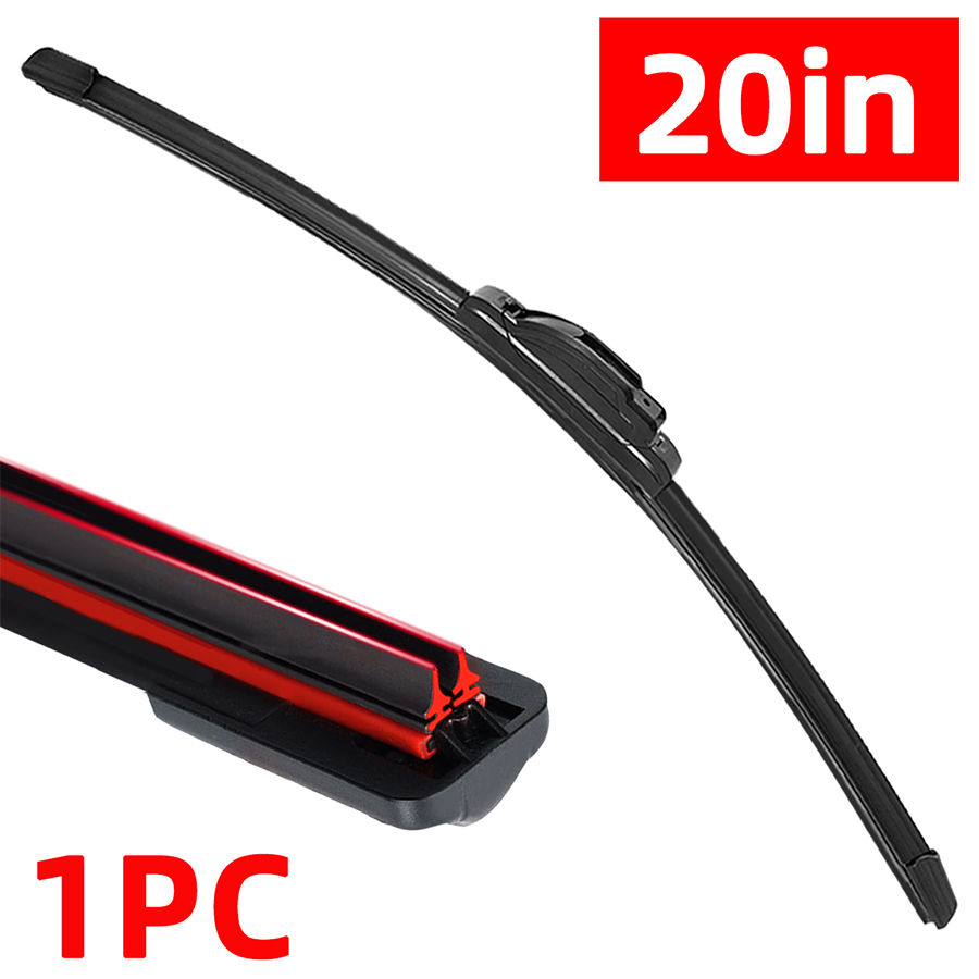 Thumbnail: Double rubber strip J-shaped universal wiper blade 14 "to 26" car windshield 14