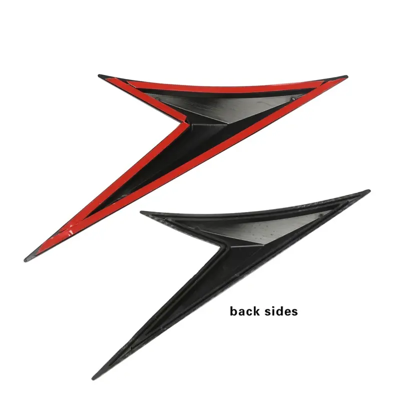 2PCS Universal V-Shape Fender Air Vent Sticker, Waterproof Self-Adhesive Bonnet