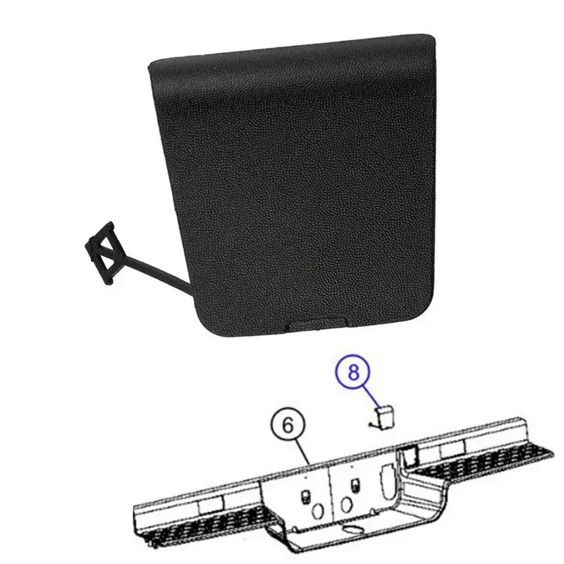 Thumbnail: Spare Tire Winch Cover Rear Bumper Tow Trailer Hook Cover For Dodge Ram 1500 DT