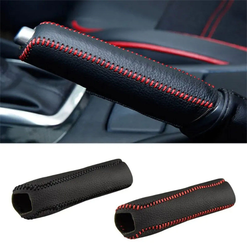 Handbrake Sleeve Genuine Leather Handbrake Grips For Mazda 6 Natural Leather Cov