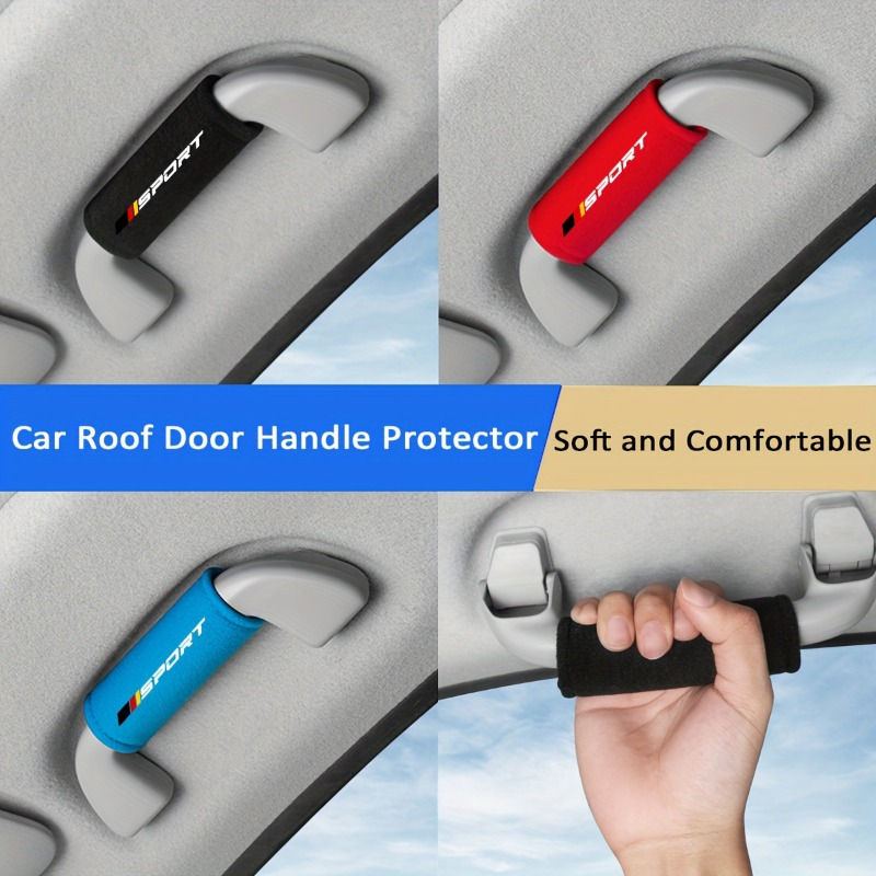 1 pcs Fluff Car Roof Door Handle Protector Car Armrest Cover, Fit for Vehicle Us