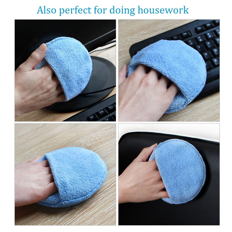 Thumbnail: Car Waxing Polish Sponges 5 Inch Car Detailing Wax Applicator Pads Round Pocket