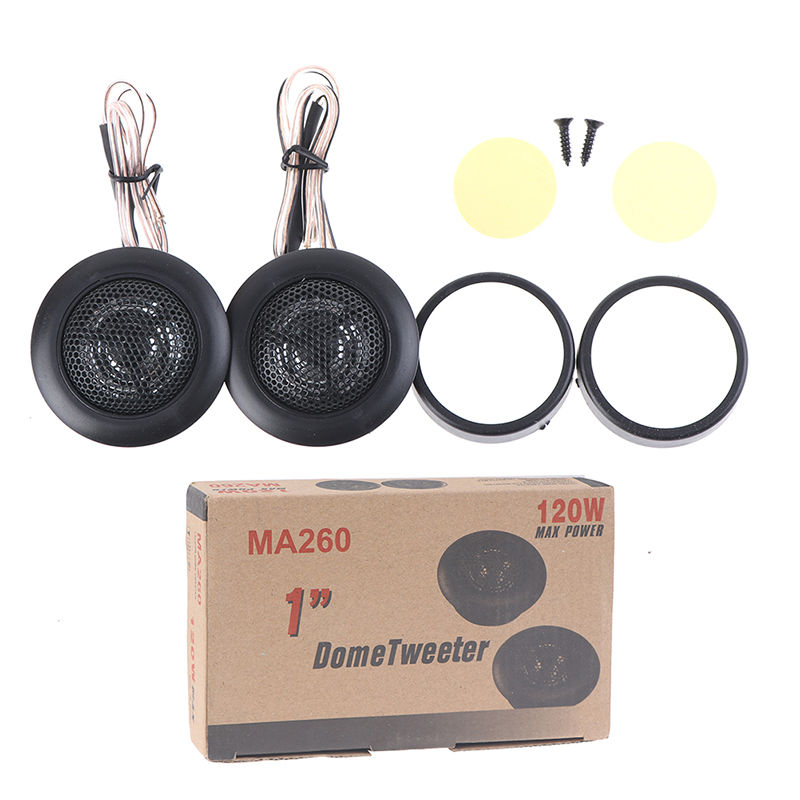 Thumbnail: 1Set 120W Super Power Loud Speaker Tweeter Speakers for Car Stereo Car Audio Dia